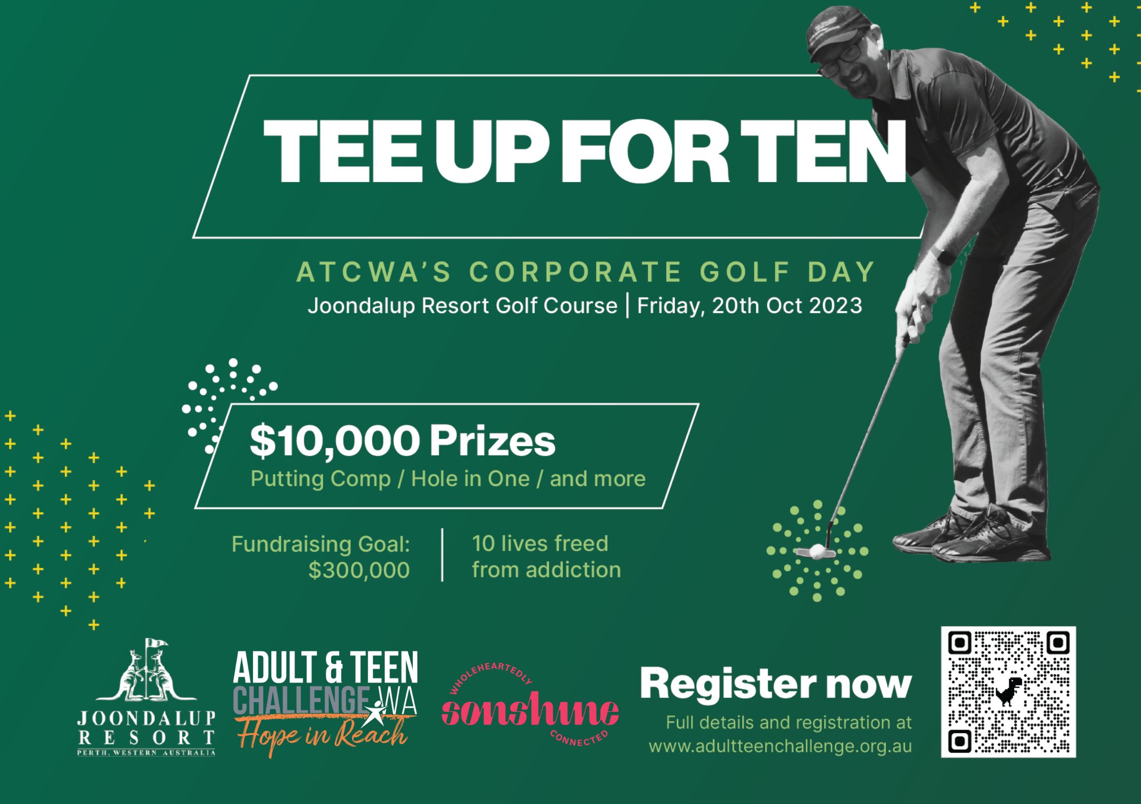 ATCWA Tee Up for 10 Newsletter A5 Ad